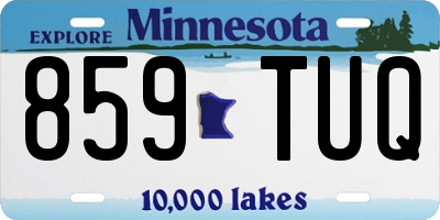 MN license plate 859TUQ