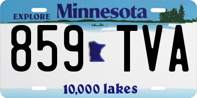 MN license plate 859TVA