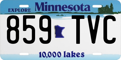 MN license plate 859TVC