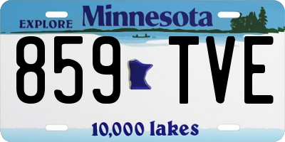 MN license plate 859TVE