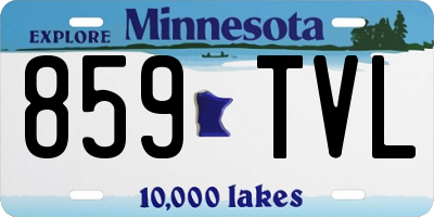 MN license plate 859TVL