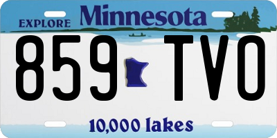 MN license plate 859TVO