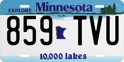 MN license plate 859TVU