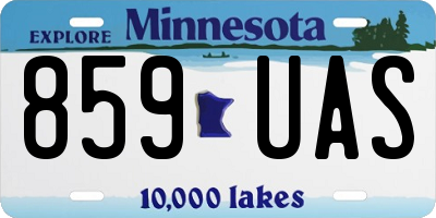 MN license plate 859UAS