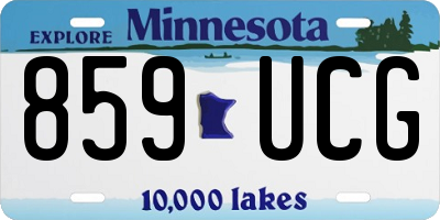 MN license plate 859UCG