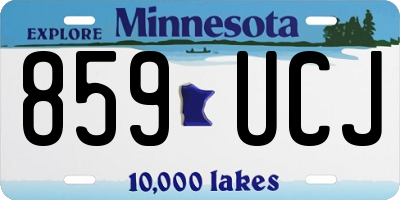MN license plate 859UCJ