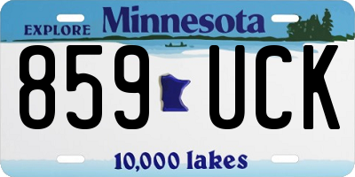 MN license plate 859UCK