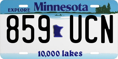 MN license plate 859UCN