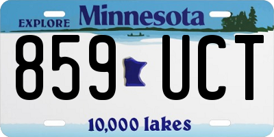 MN license plate 859UCT