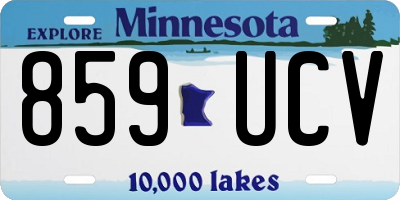 MN license plate 859UCV