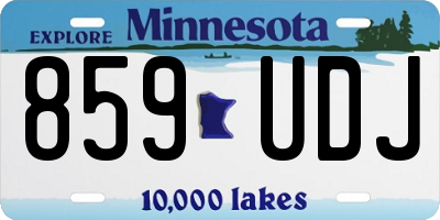 MN license plate 859UDJ