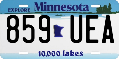 MN license plate 859UEA