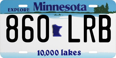MN license plate 860LRB