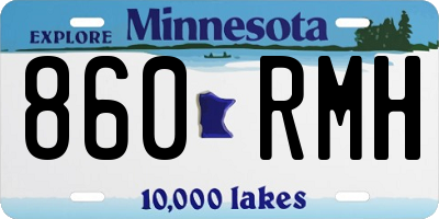 MN license plate 860RMH