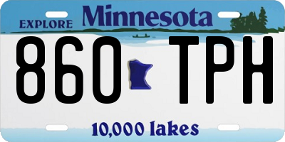 MN license plate 860TPH
