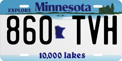 MN license plate 860TVH