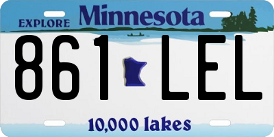 MN license plate 861LEL