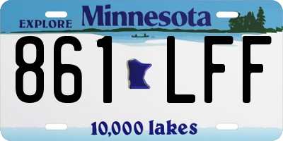 MN license plate 861LFF