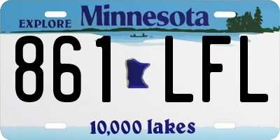 MN license plate 861LFL