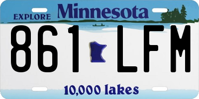 MN license plate 861LFM