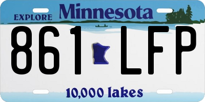 MN license plate 861LFP