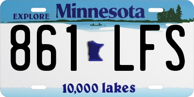 MN license plate 861LFS