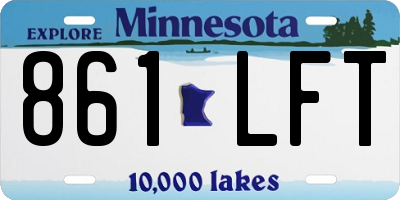 MN license plate 861LFT
