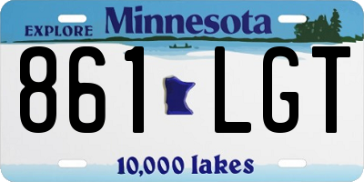 MN license plate 861LGT