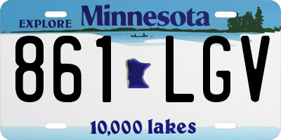MN license plate 861LGV