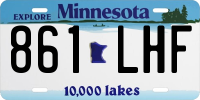 MN license plate 861LHF