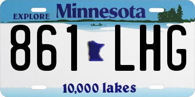 MN license plate 861LHG