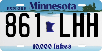MN license plate 861LHH
