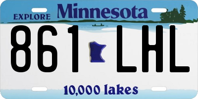 MN license plate 861LHL