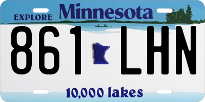 MN license plate 861LHN