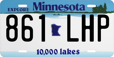 MN license plate 861LHP