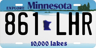 MN license plate 861LHR