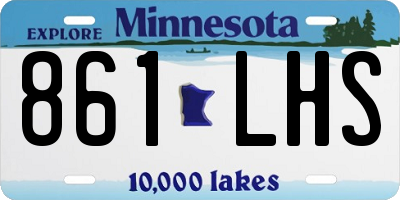MN license plate 861LHS