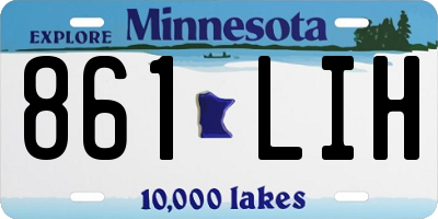 MN license plate 861LIH