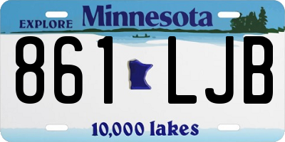 MN license plate 861LJB