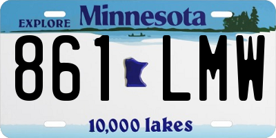 MN license plate 861LMW
