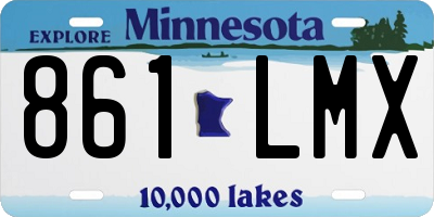 MN license plate 861LMX
