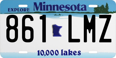 MN license plate 861LMZ