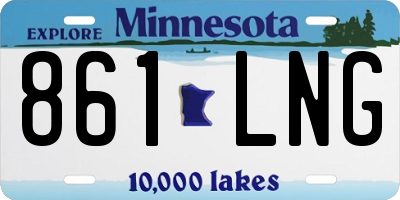 MN license plate 861LNG