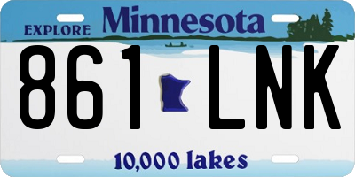 MN license plate 861LNK