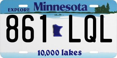 MN license plate 861LQL
