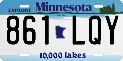 MN license plate 861LQY