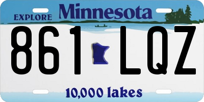 MN license plate 861LQZ