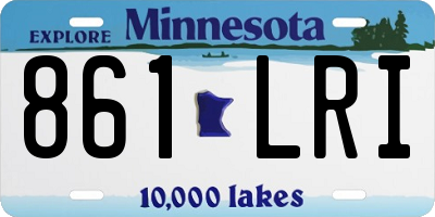 MN license plate 861LRI