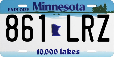 MN license plate 861LRZ