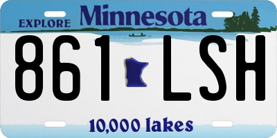 MN license plate 861LSH
